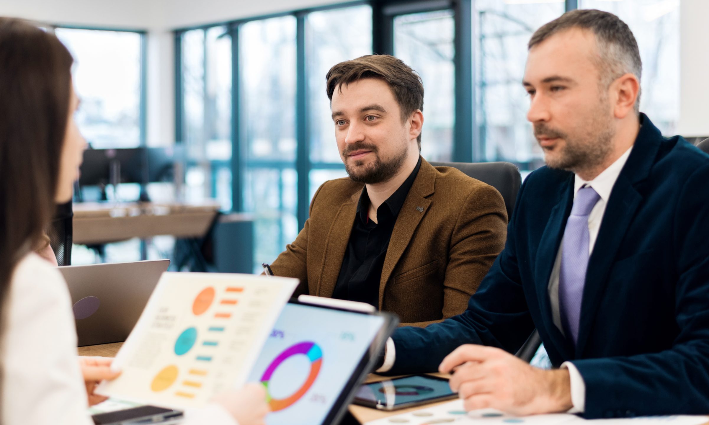 Business meeting in an office